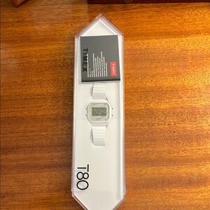 Timex T80 Classic White Digital Watch